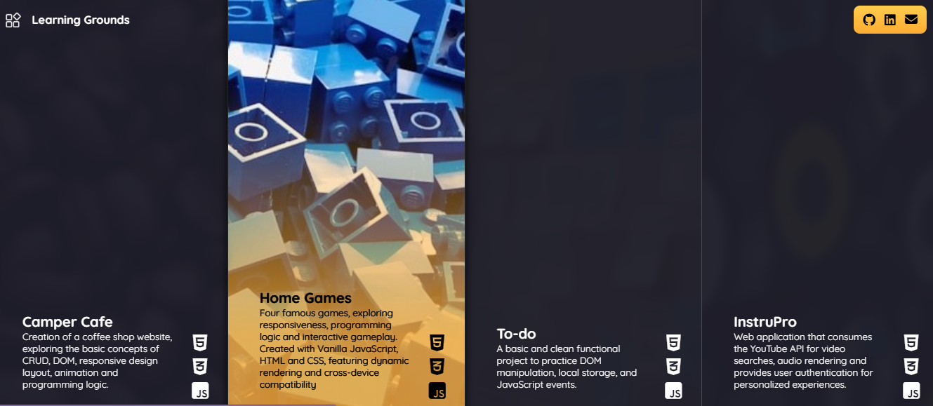demo website: Site Learning Grounds